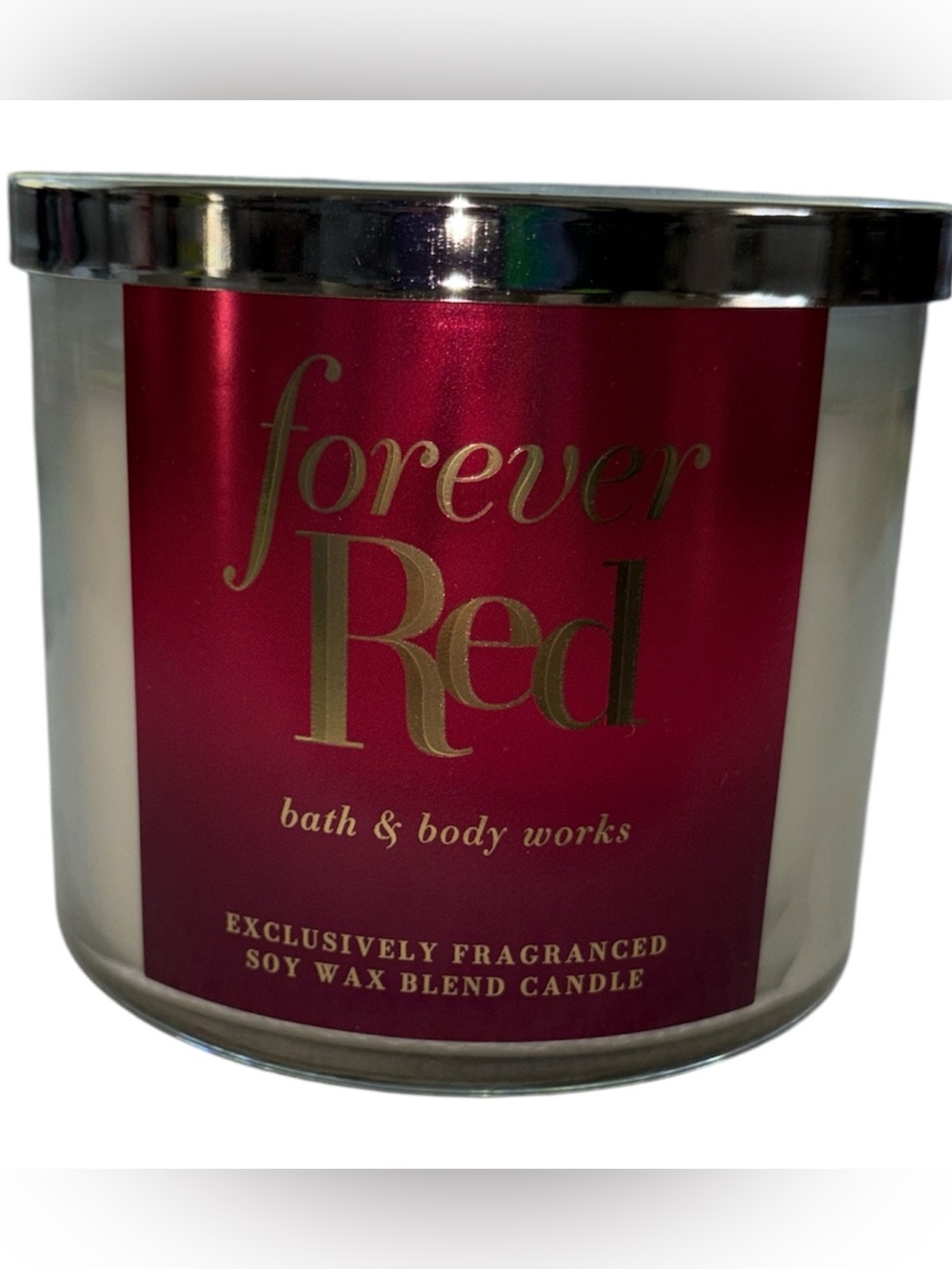 Bath & Body Works Forever Red Candle 3 wick 14.5 oz jar NWT